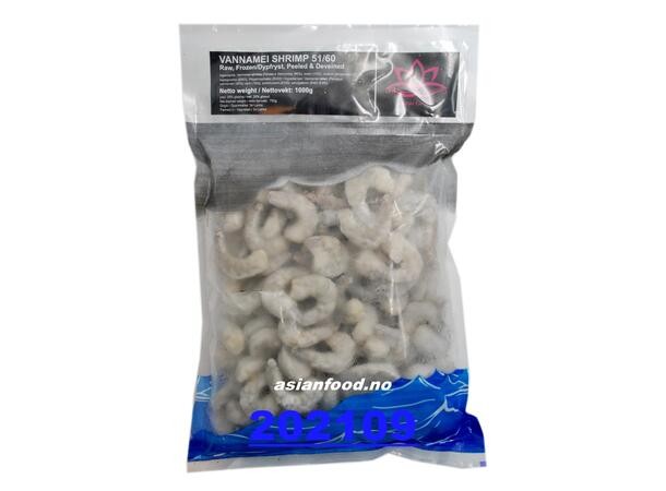 VANNAMEI Peeled Shrimp 51/60 1kg