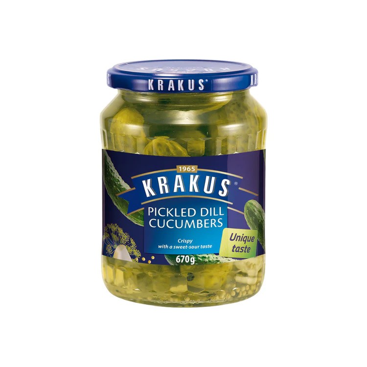 ( Agurk ) 930 Krakus Pickled Dill Cucumbers 670g