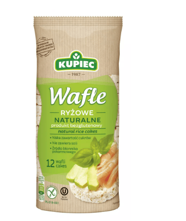 WAFLE RYZOWE NATURALNE 120G KUPIEC