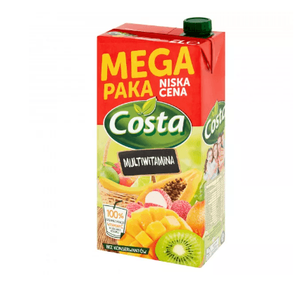 Costa Multivitamin Drink 2L Hortex Carton