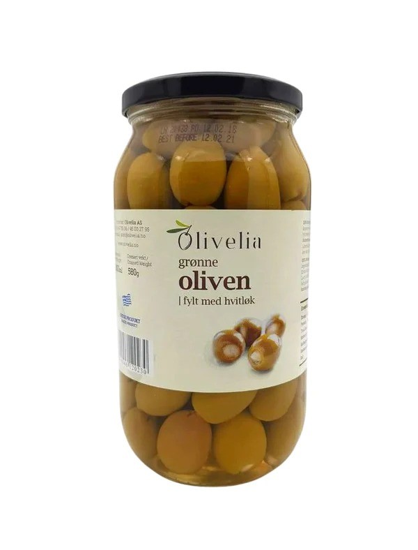 Olivelia Oliven m/hvitløk 1L