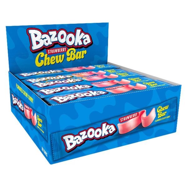 Bazooka Strawberry Chew Bar 14g