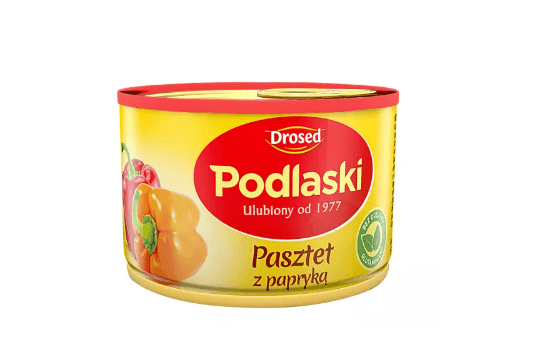 PODLASKI PASZTET DROBIOWY Z PAPRYKA 155G DROSED