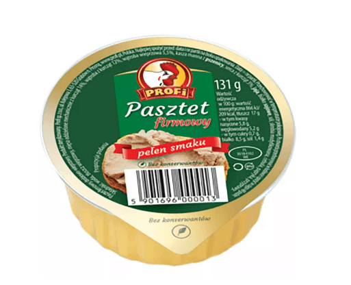 PASZTET Z DROBIEM FIRMOWY 131G PROFI