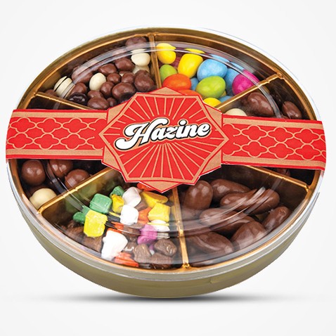 Hazine 6 Compartment Box Candy Chocolate