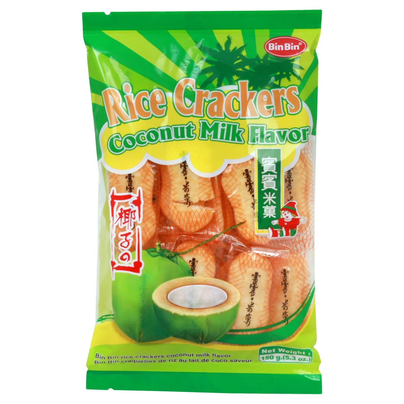 BIN BIN Rice crackers coconut milk 150g