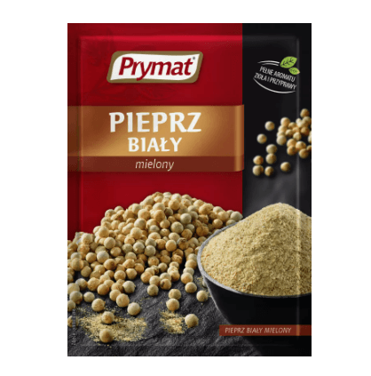 Prymat Pieprz Bialy Mielony 15g