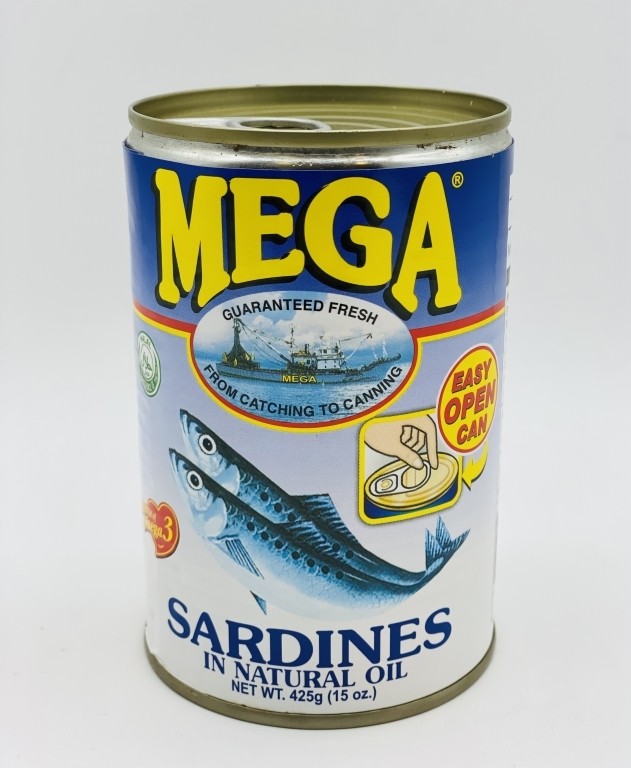 MEGA sardines in natural oil 425 g