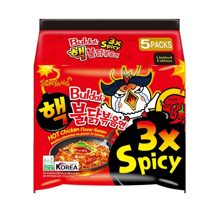 Samyang Hot Chicken Ramen 3XSpicy 5x140g