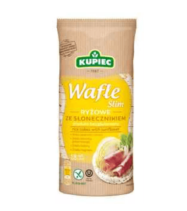 WAFLE RYZOWE ZE SLONECZNIKIEM 84G KUPIEC