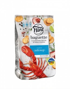 Flint brødships bagette "Lobster" 100g - Ukraina -