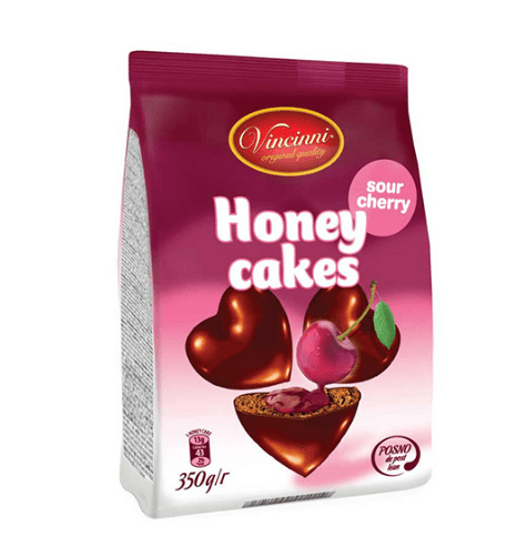 Vincinni Honey Cakes Cherry 350gr