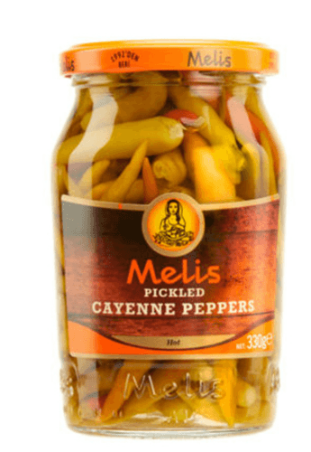 Melis Pickled Hot Cayenne Peppers 370ml