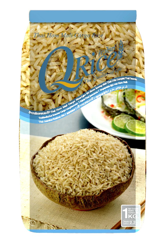 Q-RICE Thai Hom mali cargo rice 1kg