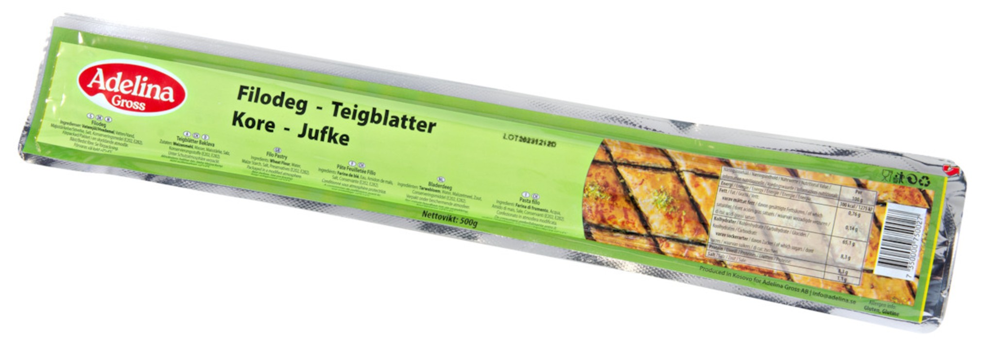 Adelina Teigblätter Filo Jufka  500g