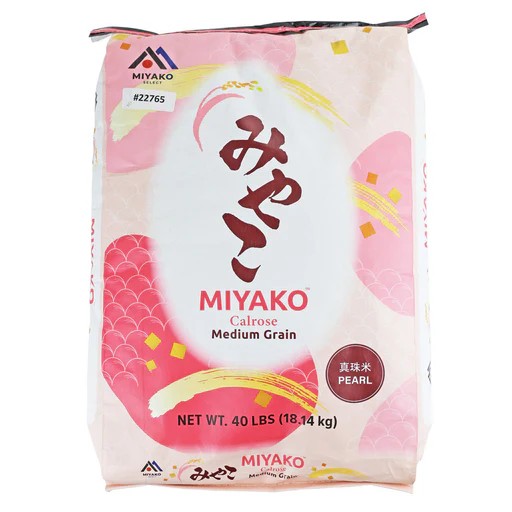 MIYAKO Pearl rice medium grain rice 18.14 kg