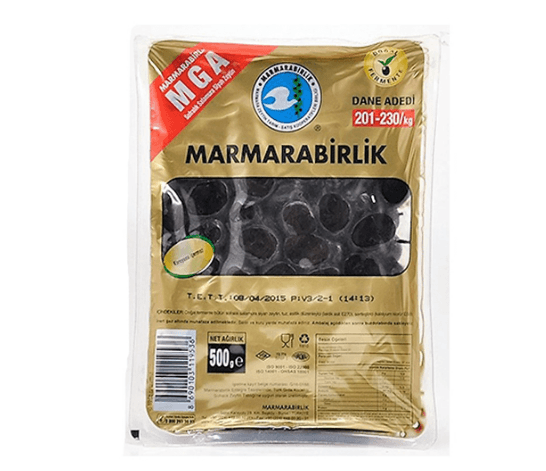 Marmarabirlik Svarte Oliven Vak. Mega XL 500gr