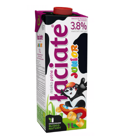 UHT LACIATE MILK 3.8% JUNIOR 1L MLEKPOL