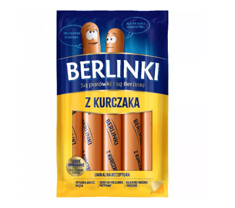 Animex Morliny Berlinki Chicken Wieners 250g