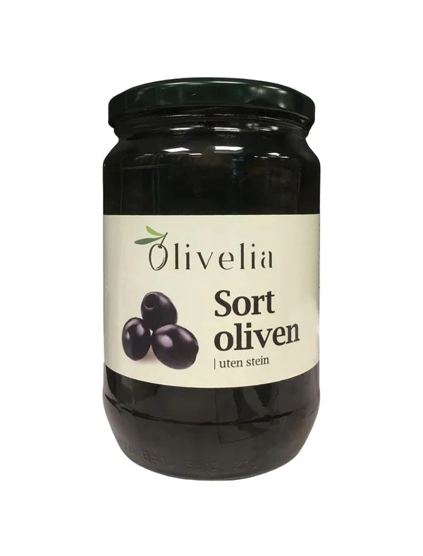 Olivelia Sort Oliven u/stein 700g