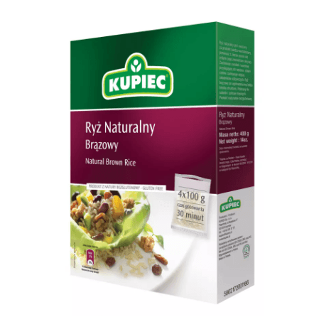 Kupiec Ryz Naturalny Brazowy 4*100g