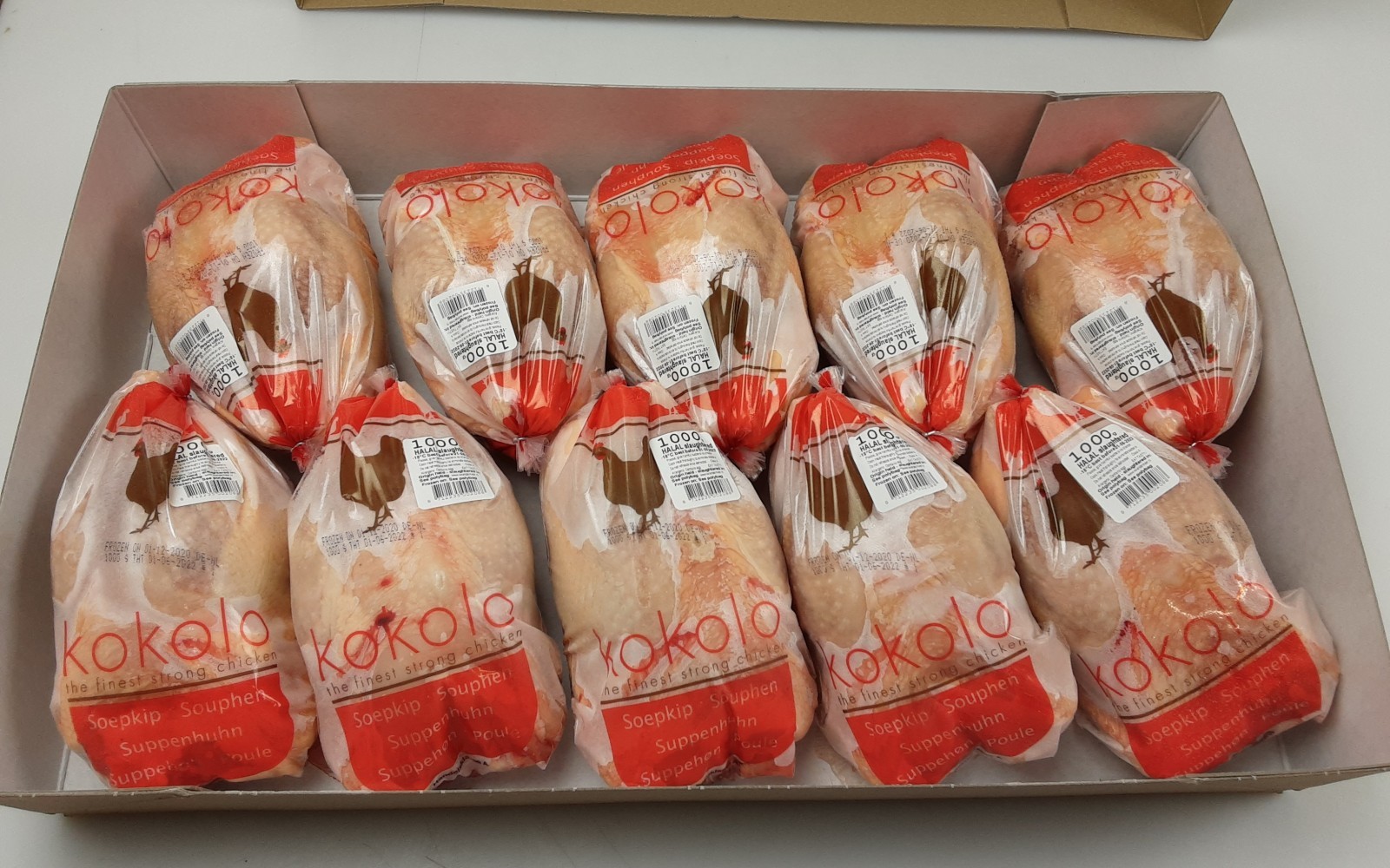 KOKOLO Chicken Hen cleaned Halal IWP 1,1 kg 