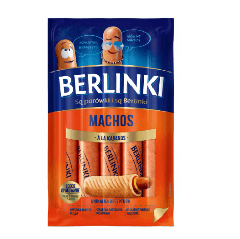 BERLINKI MACHOS A'LA KABANOS sausages 5 pcs 250G ANIMEX