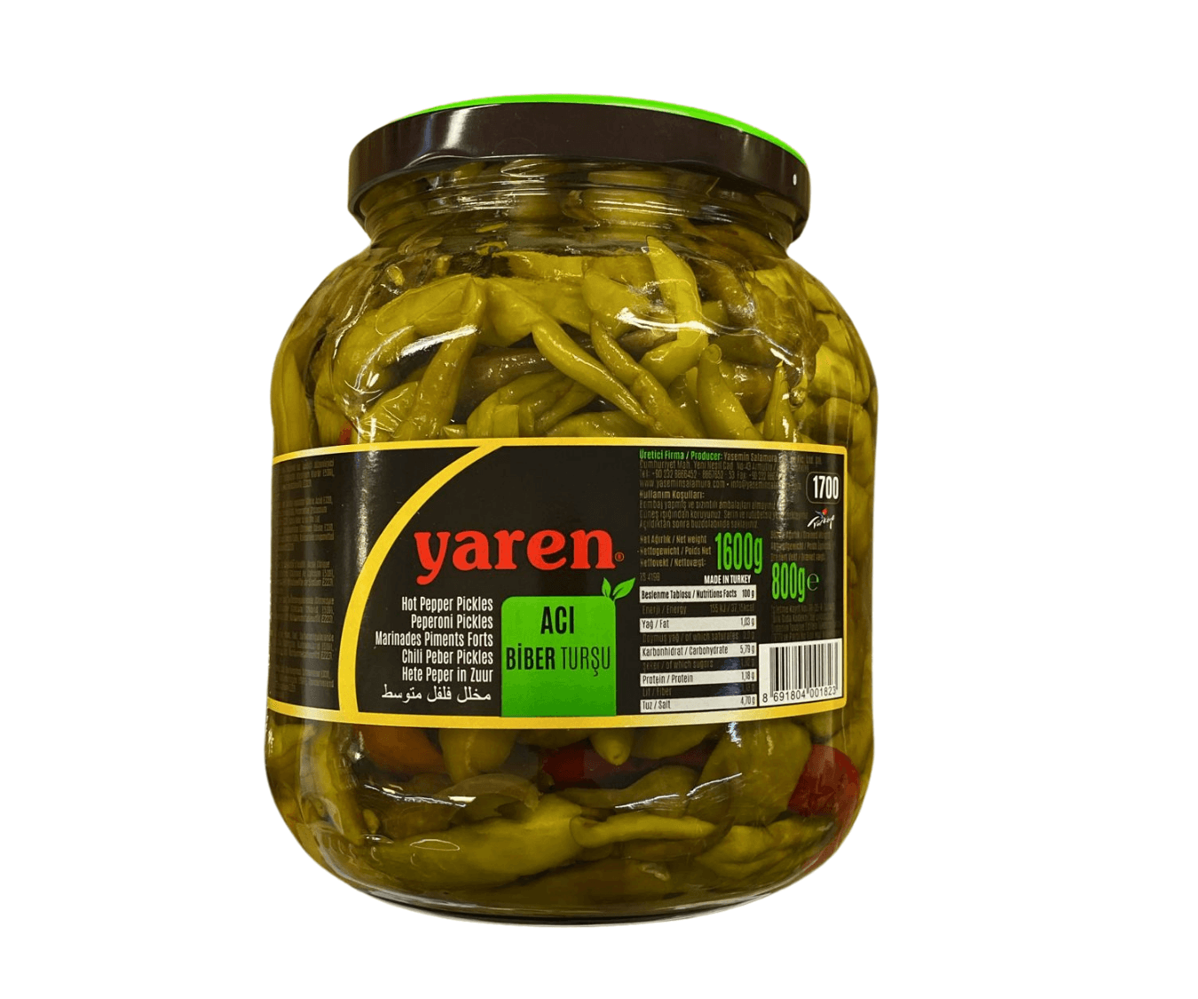 Yaren Syltet Pepper  (Sterk) 1600g