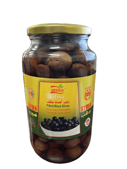  Anita Golden Syria Pitted Black Olives 1250g