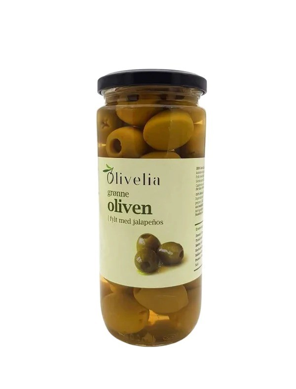 Olivelia Oliven m/jalepenos 0.5L