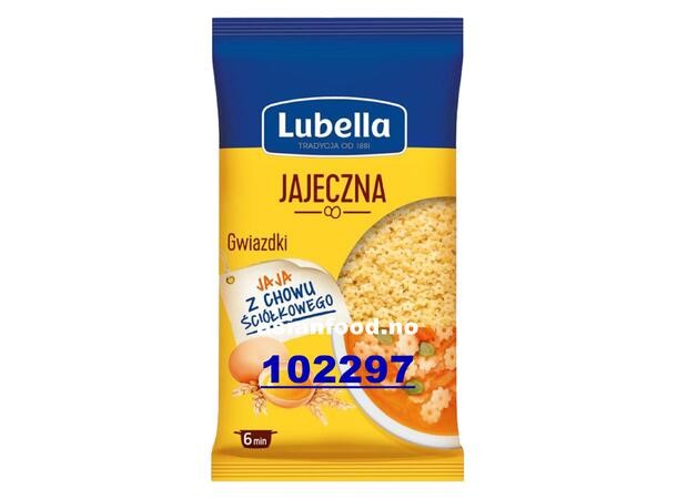 LUBELLA Stars 2-egg pasta 250g