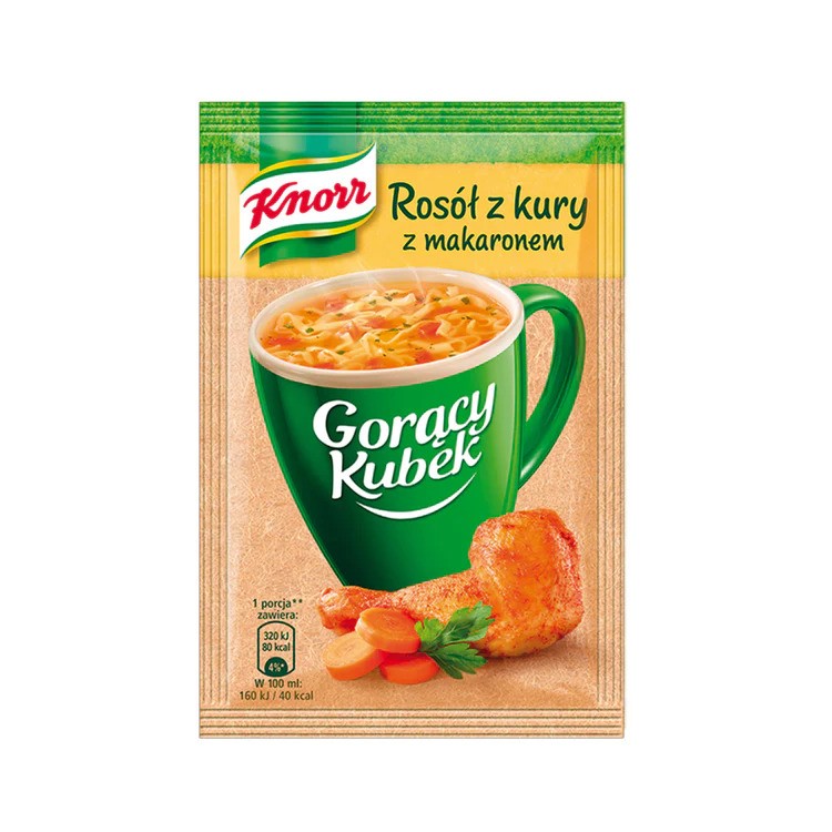 Unilever Knorr Goracy Kubek Chicken Broth Soup With Pasta 40