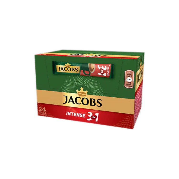 Jacobs Intense Instant Coffee 3In1 364G (24 Sachets)