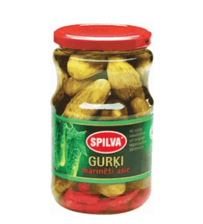 Spilva Ogórki mocne w puszkach 670g