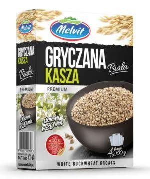 Melvit Hvite bukhvete " Kasza Biala grycza premium" (100 g x 4 stk)