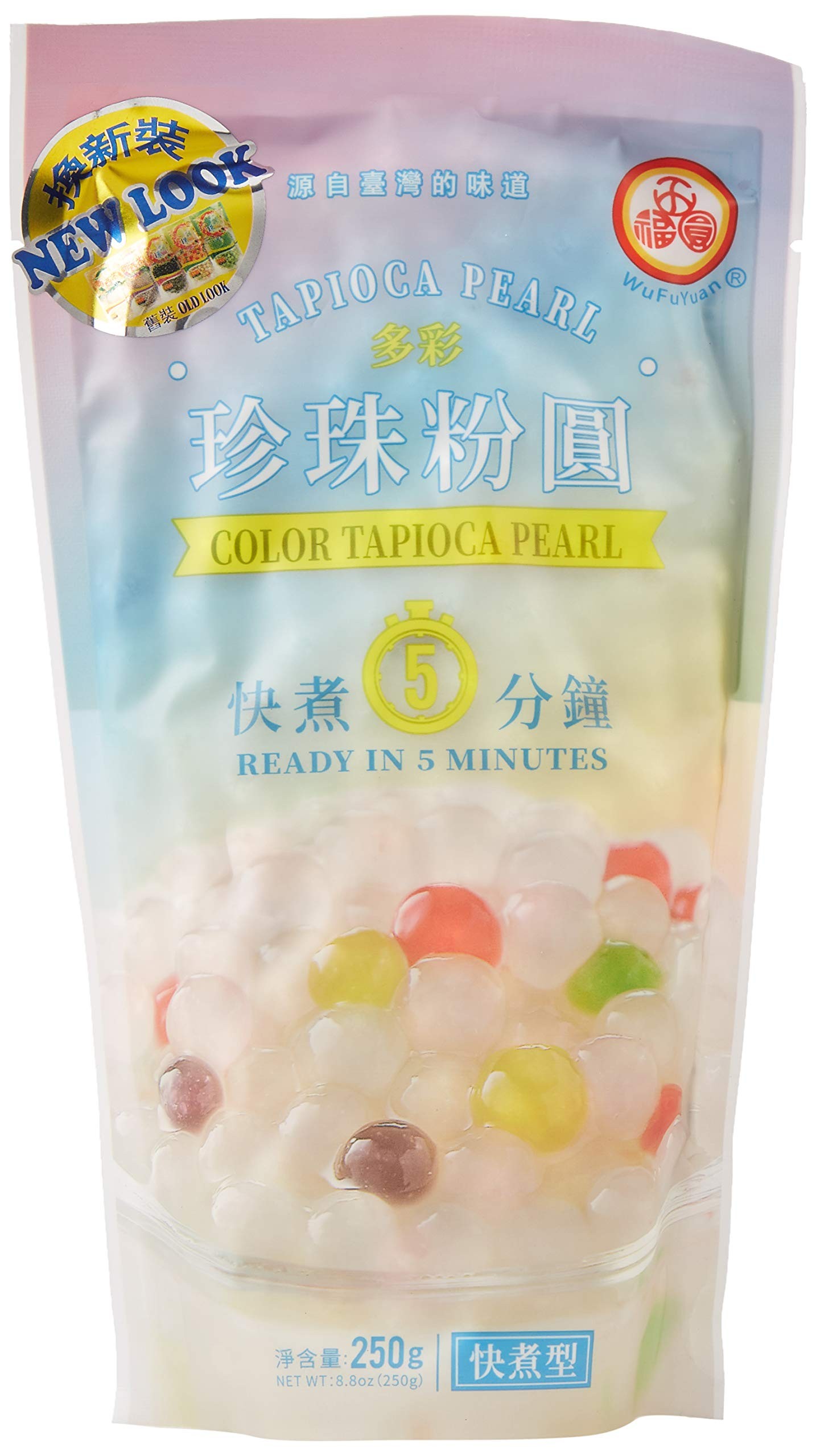 WU FU YUAN Color tapioca pearl 250 g