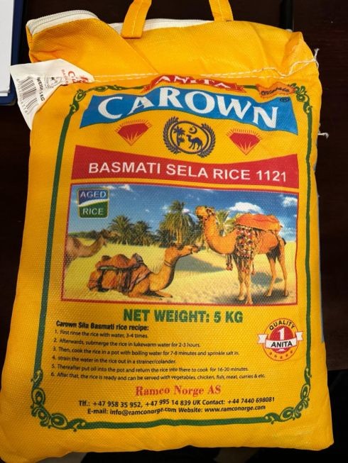 Anita Yellow Carown Basmati Rice 5 kg