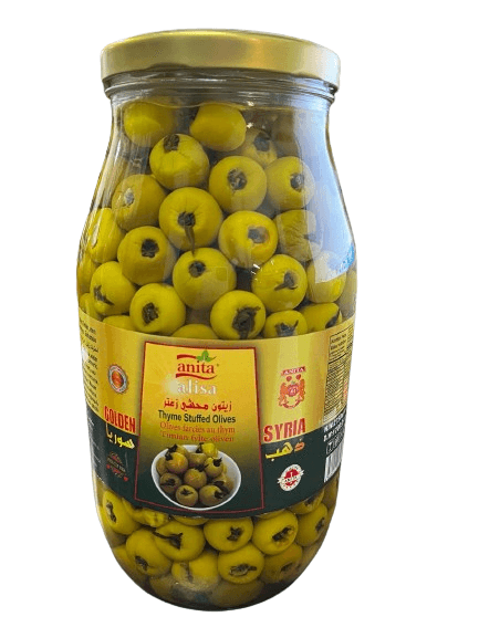 Anita Golden Syria Stuffed Olives With Thyme 2750g