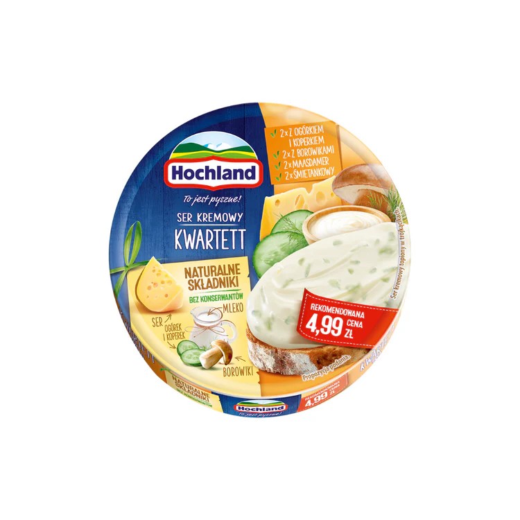 Hochland Cream Cheese Kwartett Portions 180 g