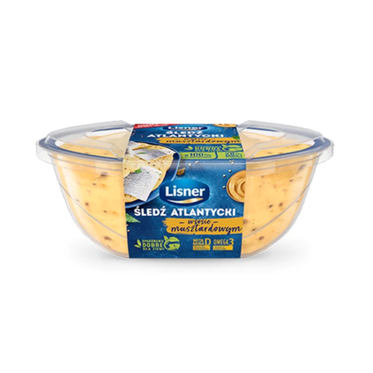 Lisner Herring Fillets In Mustard Sauce 280G