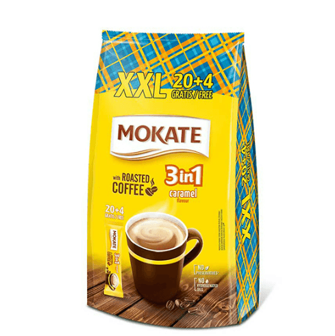 Mokate 3 in 1 Coffee Karamel XXL (17gr x 24)