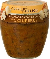 Caprici Grønnsaksmos med sopp "Zacusca cu ciuperci" 550g - Romania -