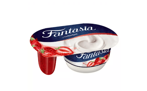 FANTASIA YOGURT WITH STRAWBERRIES 118G DANONE