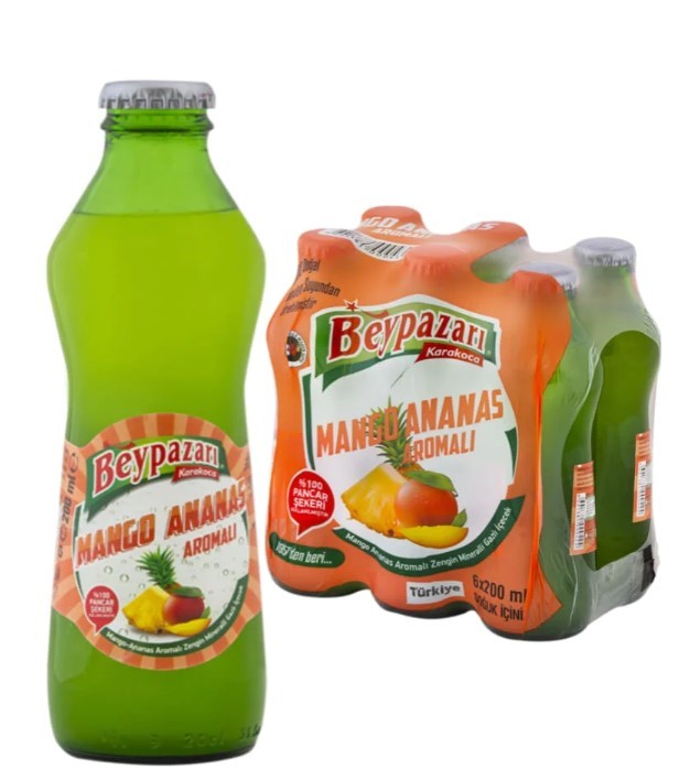 Beypazari Mineral Water Mango Pineapple 6x200ml