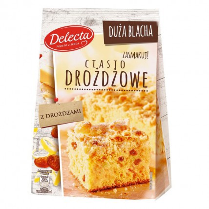 Delecta Ciasto Drozczowe - Gjærkake 6*600g stk