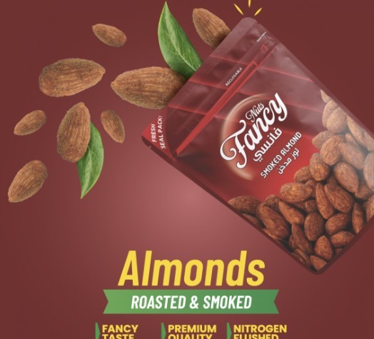 Fancy Smoked Almond Nuts Bag - 125gr