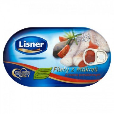 Lisner Makrell Fillet I Tomatsaus 12*175g stk