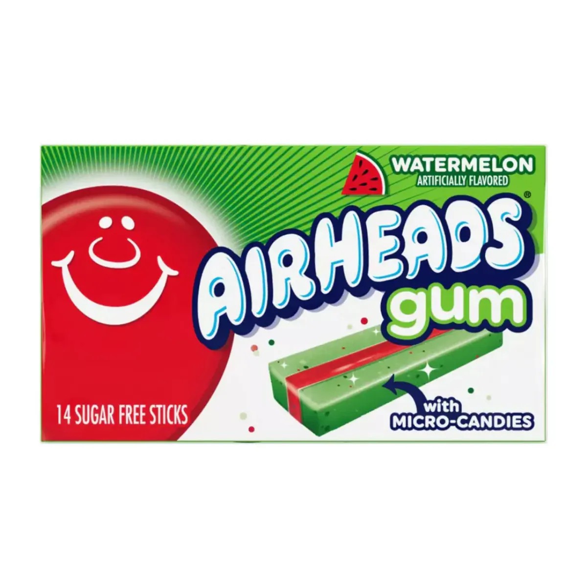 Airheads Watermelon Gum Box 34g