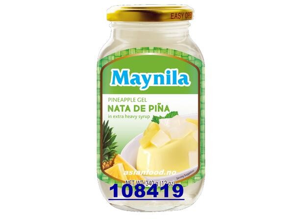 MAYNILA Pineapple gel in syrup 340 g