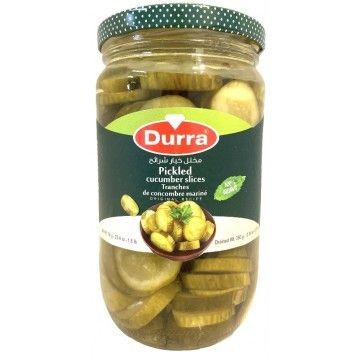 Durra Pickled Cucumber - Round Slices  720gr